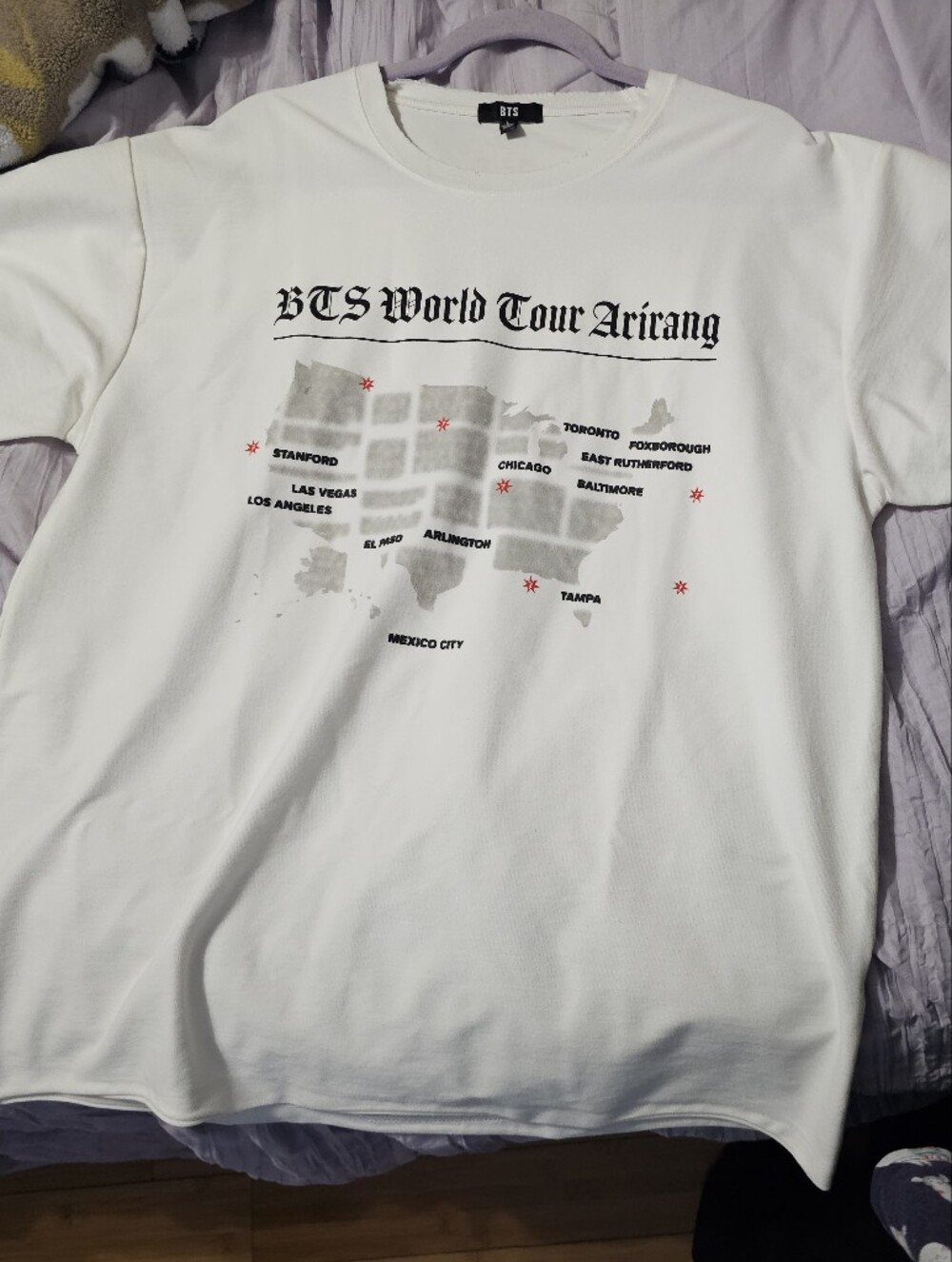 BTS Arirang World Tour Routing Shirt